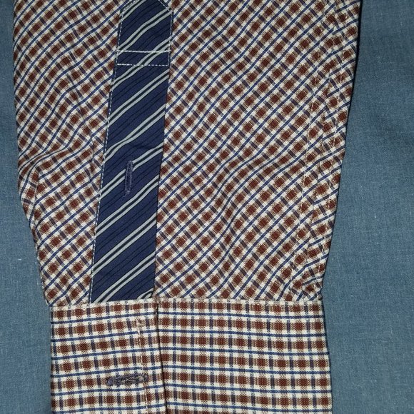 Jeremy Argyle Button Down Casual Dress Shirt Long Sleeved Large - Picture 9 of 13